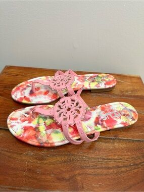 Circus by Sam Edelman Cherri Thong Sandals Pink Tie Dye Floral